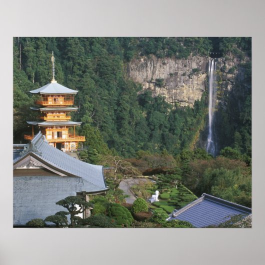 Azië, Japan, Wakayama, Katsuura, Kumano Nachi Poster (Voorkant)