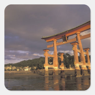 Azië, Japan, westelijk Honshu, Miya, Jima-eiland, Vierkante Sticker