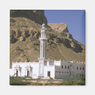 Azië, Jemen, Tarim. Witte moskee. Magneet