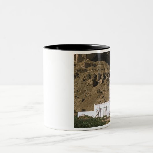 Azië, Jemen, Tarim. Witte moskee. Tweekleurige Koffiemok (Center)