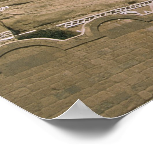 Azië, Jemen, Wadi Dhar. Rock Palace of Dar Al Poster (Hoek)