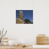 Azië, Jemen, Wadi Dhar. Rock Palace of Dar Al Poster (Keuken)