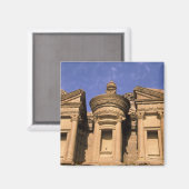 Azië, Jordanië, Petra. El Deir, het klooster. 2 Magneet (Voorkant / Achterkant)