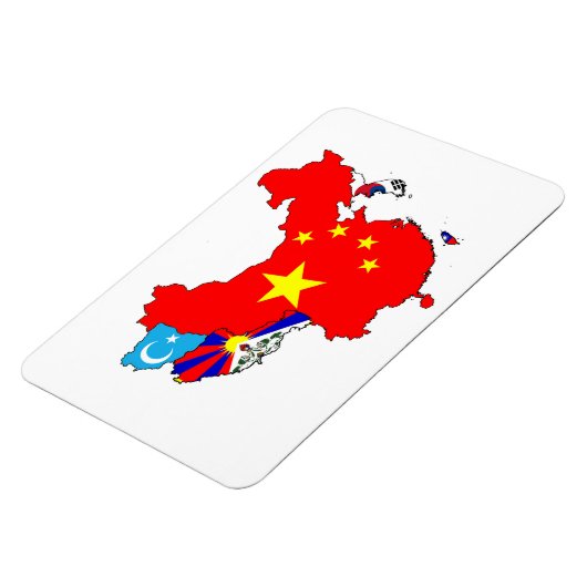 AZIË KAART MAGNEET (Linkerzijde)