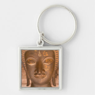Azië, Laos, Vientiane, Bronzen beeldhouwwerk bij W Sleutelhanger