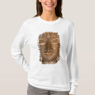 Azië, Laos, Vientiane, Bronzen beeldhouwwerk bij W T-shirt