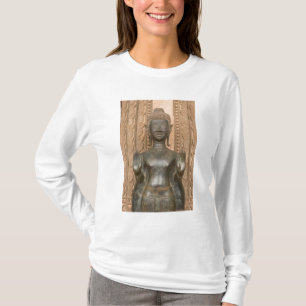 Azië, Laos, Vientiane, Bronzen Boeddha bij Hawn T-shirt