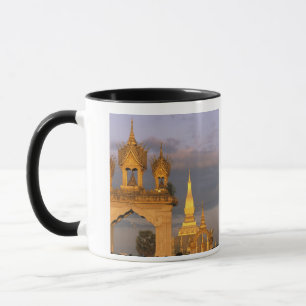 Azië, Laos, Vientiane. Dat Luang-tempel. Mok