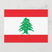 Azië - Libanon - vlag - Briefkaart (Voorkant)