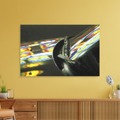 Azië, Maleisië, Melaka. Neonreflecties in auto Canvas Afdruk (Insitu (Woonkamer))