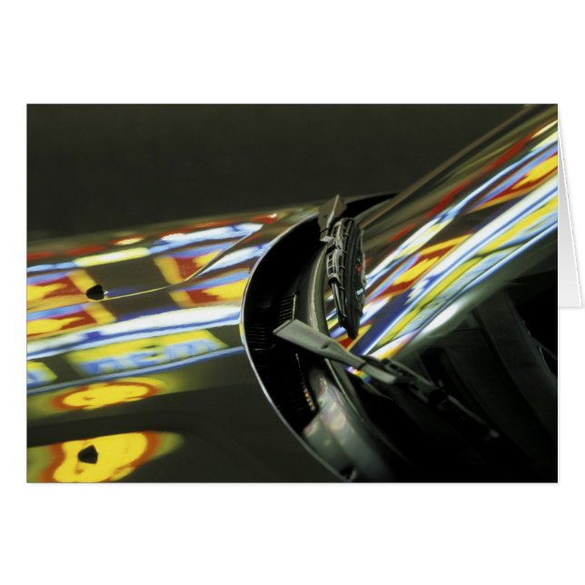 Azië, Maleisië, Melaka. Neonreflecties in de auto (Voorkant Horizontaal)