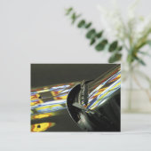 Azië, Maleisië, Melaka. Neonreflecties in de auto Briefkaart (Staand voorkant)