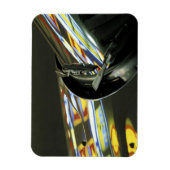 Azië, Maleisië, Melaka. Neonreflecties in de auto Magneet (Verticaal)