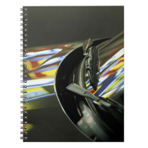 Azië, Maleisië, Melaka. Neonreflecties in de auto Notitieboek