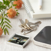 Azië, Maleisië, Melaka. Neonreflecties in de auto Sleutelhanger (Zijkant)