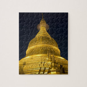 Azië, Mayanmar, Yangon, Boeddhistische tempel in Legpuzzel