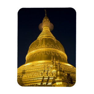 Azië, Mayanmar, Yangon, Boeddhistische tempel in Magneet