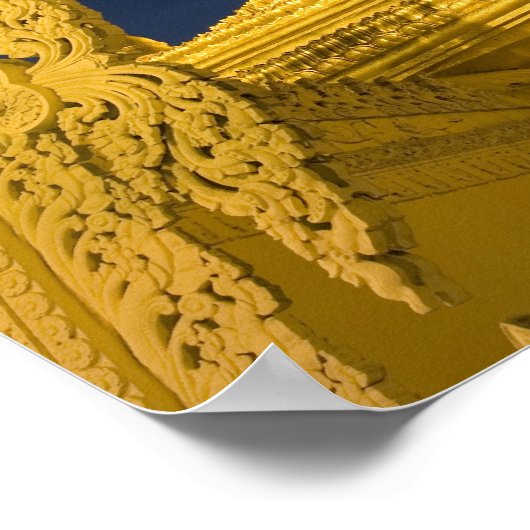 Azië, Maynmar, Yangon, boeddhistische tempel in Ya Poster (Hoek)