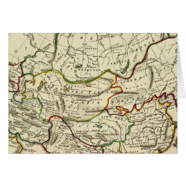 Azië met afgebakende grenzen (Voorkant Horizontaal)