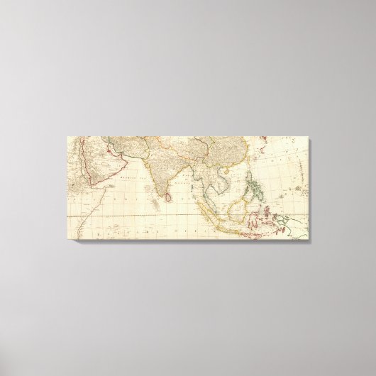 Azië midden canvas afdruk (Voorkant)