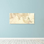 Azië midden canvas afdruk (Insitu (Houten vloer))