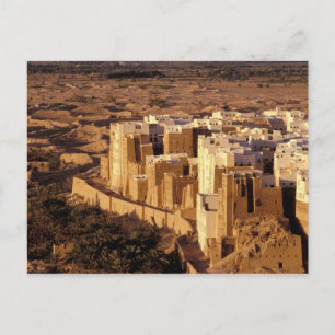 Azië, Midden-Oosten, Republiek Jemen, Shibam Briefkaart