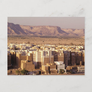 Azië, Midden-Oosten, Republiek Jemen. Shibam Briefkaart