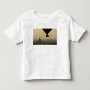 Azië, Myanmar, Bagan, ballon boven tempels van Kinder Shirts
