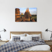 Azië, Myanmar, Bagan. Oude tempels en Canvas Afdruk (Insitu (Slaapkamer))