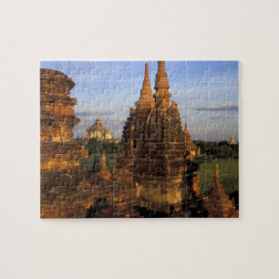 Azië, Myanmar, Bagan. Oude tempels en Legpuzzel