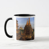 Azië, Myanmar, Bagan. Oude tempels en Mok (Links)