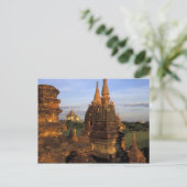 Azië, Myanmar, Bagan. Oudere tempels en Briefkaart (Staand voorkant)