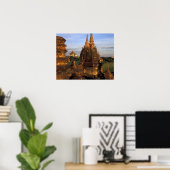 Azië, Myanmar, Bagan. Oudere tempels en Poster (Thuiskantoor)
