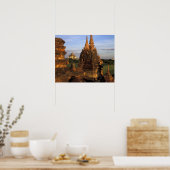 Azië, Myanmar, Bagan. Oudere tempels en Poster (Keuken)