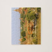 Azië, Myanmar (Birma), Bagan. Koeien passeren Legpuzzel (Verticaal)