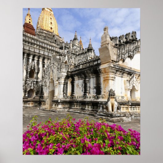 Azië, Myanmar (Birma), Bagan (Pagan). De Ananda Poster (Voorkant)