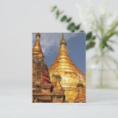 Azië, Myanmar (Birma), Bagan (Pagan). De dhamma Briefkaart (Staand voorkant)