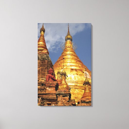 Azië, Myanmar (Birma), Bagan (Pagan). De dhamma Canvas Afdruk (Voorkant)