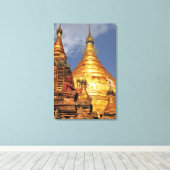 Azië, Myanmar (Birma), Bagan (Pagan). De dhamma Canvas Afdruk (Insitu (Houten vloer))