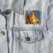 Azië, Myanmar (Birma), Bagan (Pagan). De Dhamma Vierkante Button 5,1 Cm (In situ)
