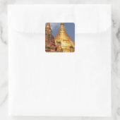 Azië, Myanmar (Birma), Bagan (Pagan). De Dhamma Vierkante Sticker (Tas)