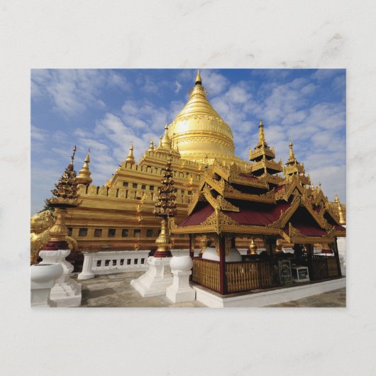 Azië, Myanmar (Birma), Bagan (Pagan). De Shwe 2 Briefkaart (Voorkant)