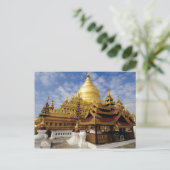 Azië, Myanmar (Birma), Bagan (Pagan). De Shwe 2 Briefkaart (Staand voorkant)