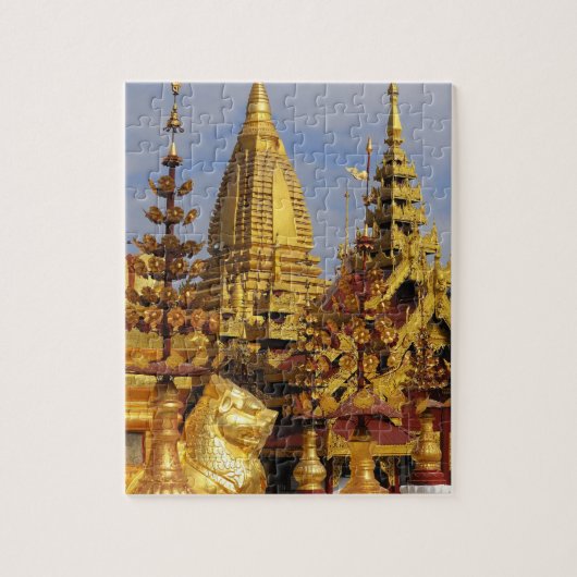 Azië, Myanmar (Birma), Bagan (Pagan). De Shwe 3 Legpuzzel (Verticaal)