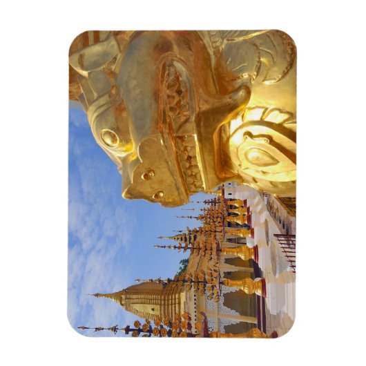 Azië, Myanmar (Birma), Bagan (Pagan). De Shwe 4 Magneet (Verticaal)