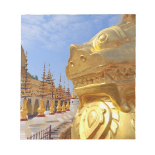 Azië, Myanmar (Birma), Bagan (Pagan). De Shwe 4 Notitieblok