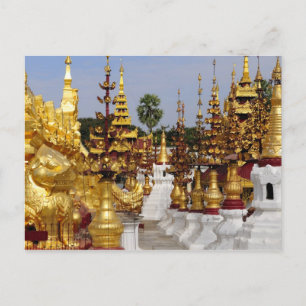 Azië, Myanmar (Birma), Bagan (Pagan). De Shwe 5 Briefkaart