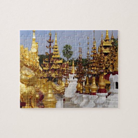 Azië, Myanmar (Birma), Bagan (Pagan). De Shwe 5 Legpuzzel (Horizontaal)