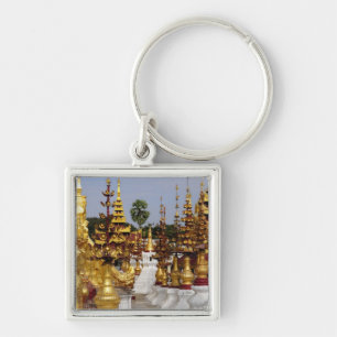 Azië, Myanmar (Birma), Bagan (Pagan). De Shwe 5 Sleutelhanger