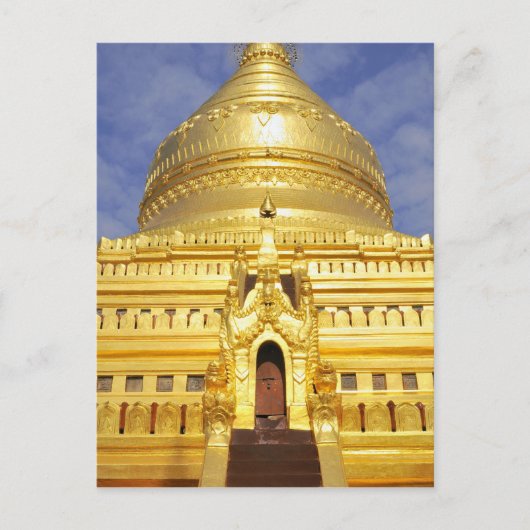 Azië, Myanmar (Birma), Bagan (Pagan). De Shwe Briefkaart (Voorkant)